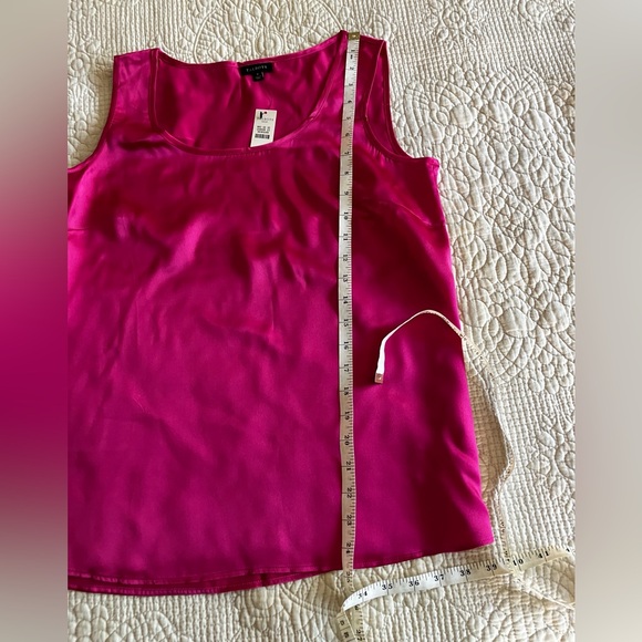 NWT Talbots fuchsia silk shell tank - Picture 6 of 7